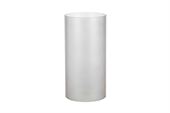 Glas cylinder til lysestage - frosted grå - ø7,0 x 14 cm - 6 stk.